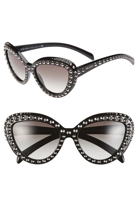 prada cat eye studded sunglasses|Prada cat eye sunglasses polarized.